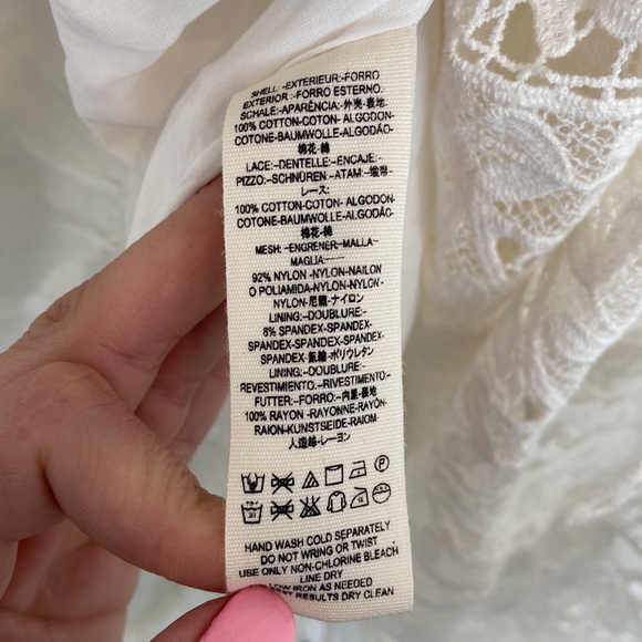 Free People Crochet Lace Cream/Ivory Maxi Dress - Picture 14 of 16